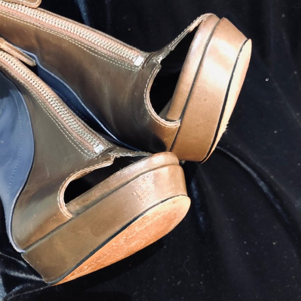 Ten Crosby Derek Lamb Wedge Open Toe Boots- AS IS - Picture 9 of 12